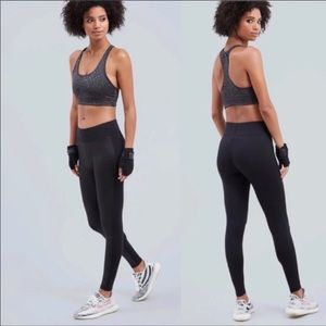 Terez Moon Shine Tall Band Leggings Shiny